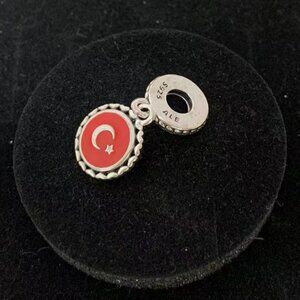 Pandora TÜRKİYE Flag Exclusive Charm Pendant